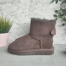 Ugg Classic Mini Suede Bow Boots. UK Size 5. Chocolate 