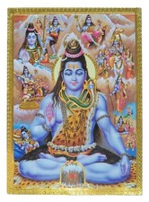 Gold Foil Embossed Hindu God