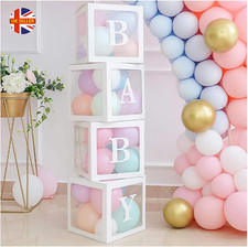 4PCS Baby Shower Boxes Square