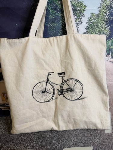 Vintage antique bicycle canvas - antique,