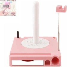 Multifunction Crochet Caddy Yarn Spool Box with Detachable Spinner & Phone Stand