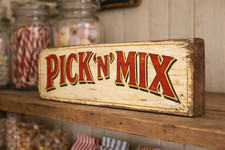 Pick N Mix Sign Vintage Sweet