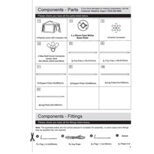 Spare Part for HOME 4m Hexagonal Garden Gazebo 3361.