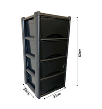 Drawer plastic tower unit - plastic,