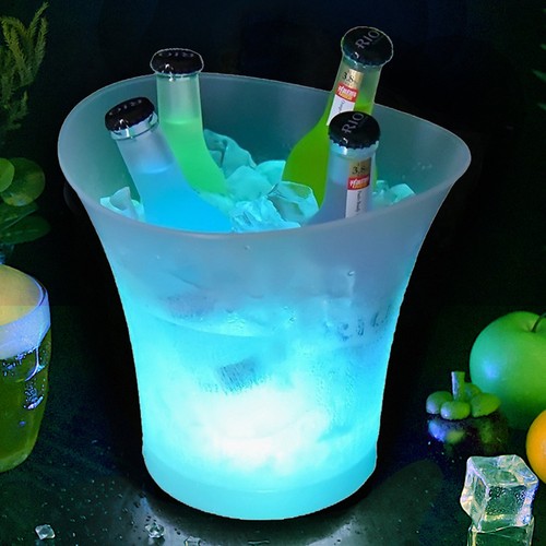 Led glowing ice bucket - glowing,