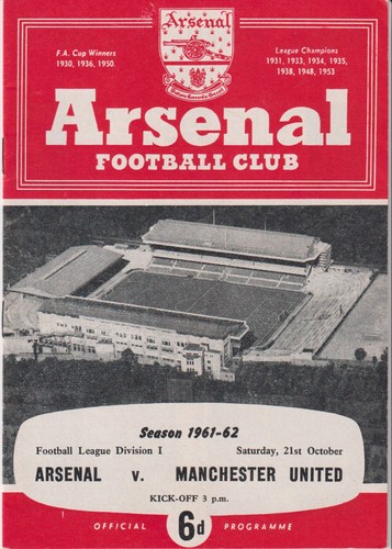 1961 arsenal manchester - v,