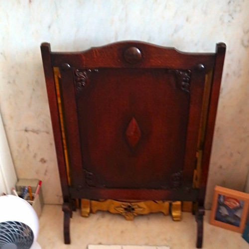 Folding wooden fireplace - wooden,