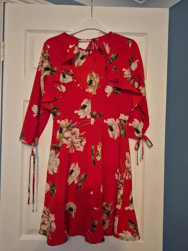Topshop womens red - womens, midi