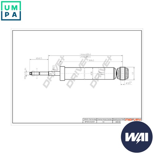 Shock absorber dp1610 0127 - absorber, dp1610.10.0127