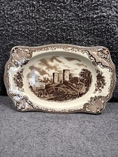 Johnson Bros Old Britain Castles Dudley Castle 1792 Brown Platter 26.5cm