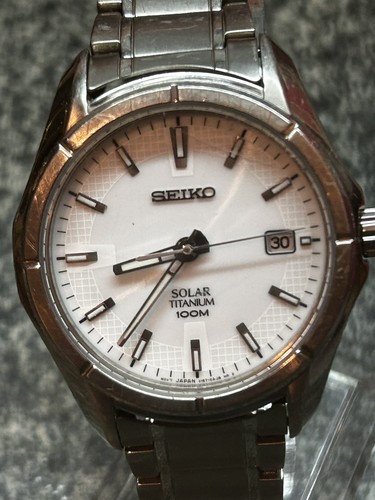 Seiko solar titanium watch - seiko,
