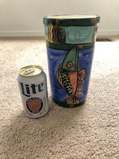 mexican pottery fish vase