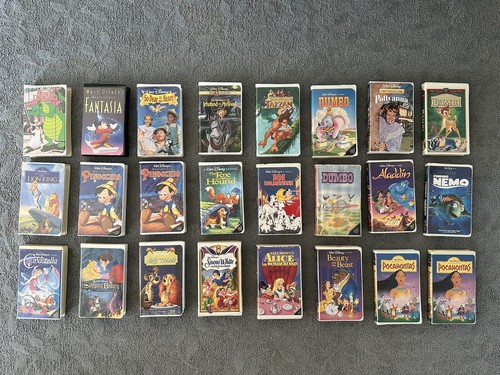 Walt disney vhs tapes - walt,