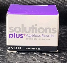 Avon Solutions Plus+ Ageless Results Eye Cream 0.50 Fl Oz NEW Old Stock