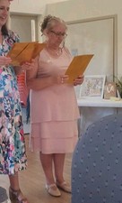 NIGHTINGALES Mother of the Bride/Groom Dress And Jacket  Size 20 Rose Pink 