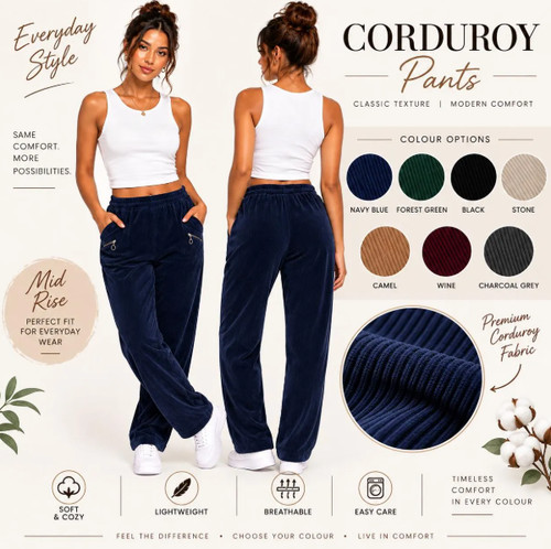 Ladies cheery berry corduroy - berry,