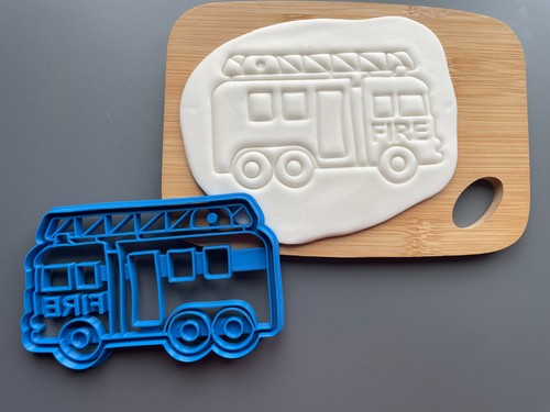Fire engine cookie biscuit - fire,
