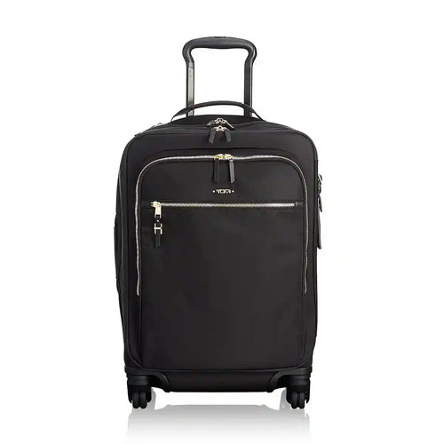 Tumi black with - silver, zip