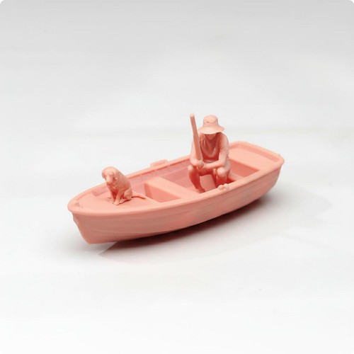 Painted model boat detailed - painted,