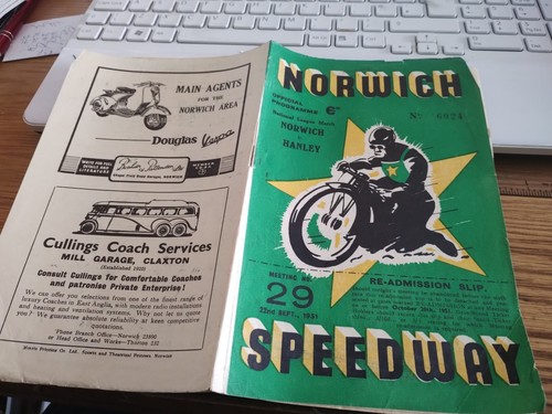 Norwich hanley speedway - v,