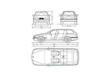 A4 Photo Blueprint BMW 5 Series E39 Touring Wagon 1995