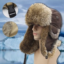 Real Rabbit Fur Ushanka