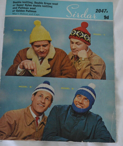 Knitting pattern hats bobble - knitting, 4