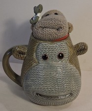 PG Tips Knitted Effect Monkey Mug With Spoon And Christmas Monkey