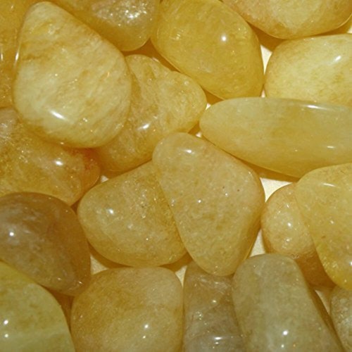 Golden danburite tumble stone - danburite,