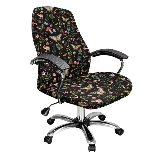 Butterfly flower print office - print,