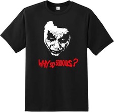 Why So Serious Joker Men's T-Shirt, Quality Printed Humorous Joker Tee