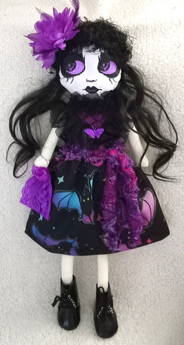 Large gothic rag - gothic, doll