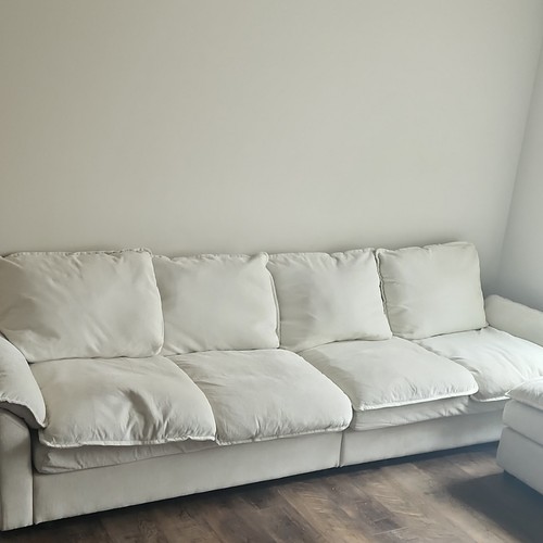 White solid polyester - white,