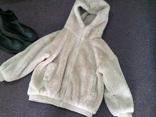 girls fur coat and boots dusky pink