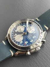 Omega Speedmaster Triple Date Blue Dail Automatic Watch Special Edition 3523.81