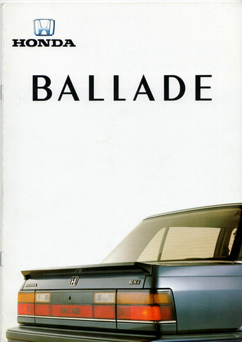 Honda ballade 1987 - honda, uk