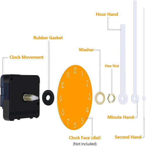 Silent quartz clock mechanism - quartz,