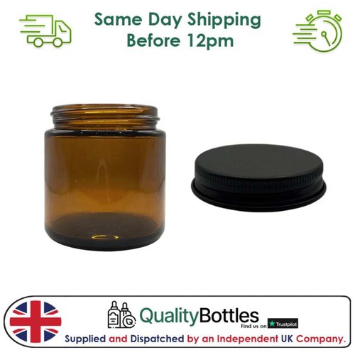 100ml amber glass jar with - 100ml,