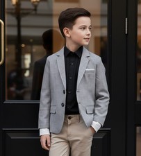 Boys grey Casual Blazer with