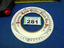 Barometer Convex Dial - parts spares clock case face aneroid