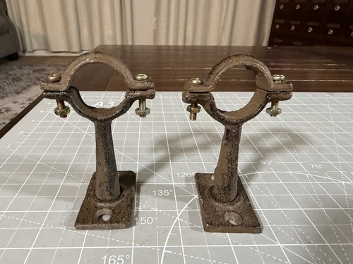 Set iron pipe clamps - set, of