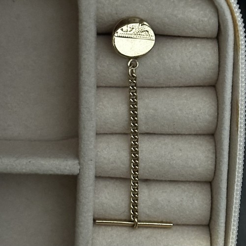 Goldtone vintage tie tack - vintage,
