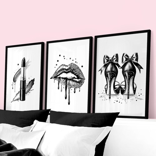 Set black and white - of, 3