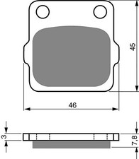 Brake Disc Pads Rear Goldfren