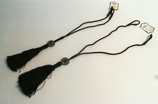 Pair of Black Long Tassel