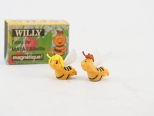 Magneto No. 3144 Leoplastic Maya L'Abeille And Willy Magnetic 3 Cm In Box Rare