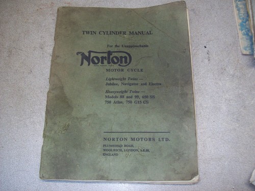 Norton twin cylinder manual - twin,
