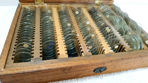 Vintage opticians lenses - vintage,