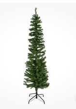 Slimline Home 6ft Pencil Christmas Tree Green 297 Tips Compact Xmas Tree & Box
