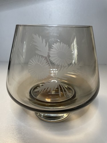 Vintage smoked grey art glass - grey,